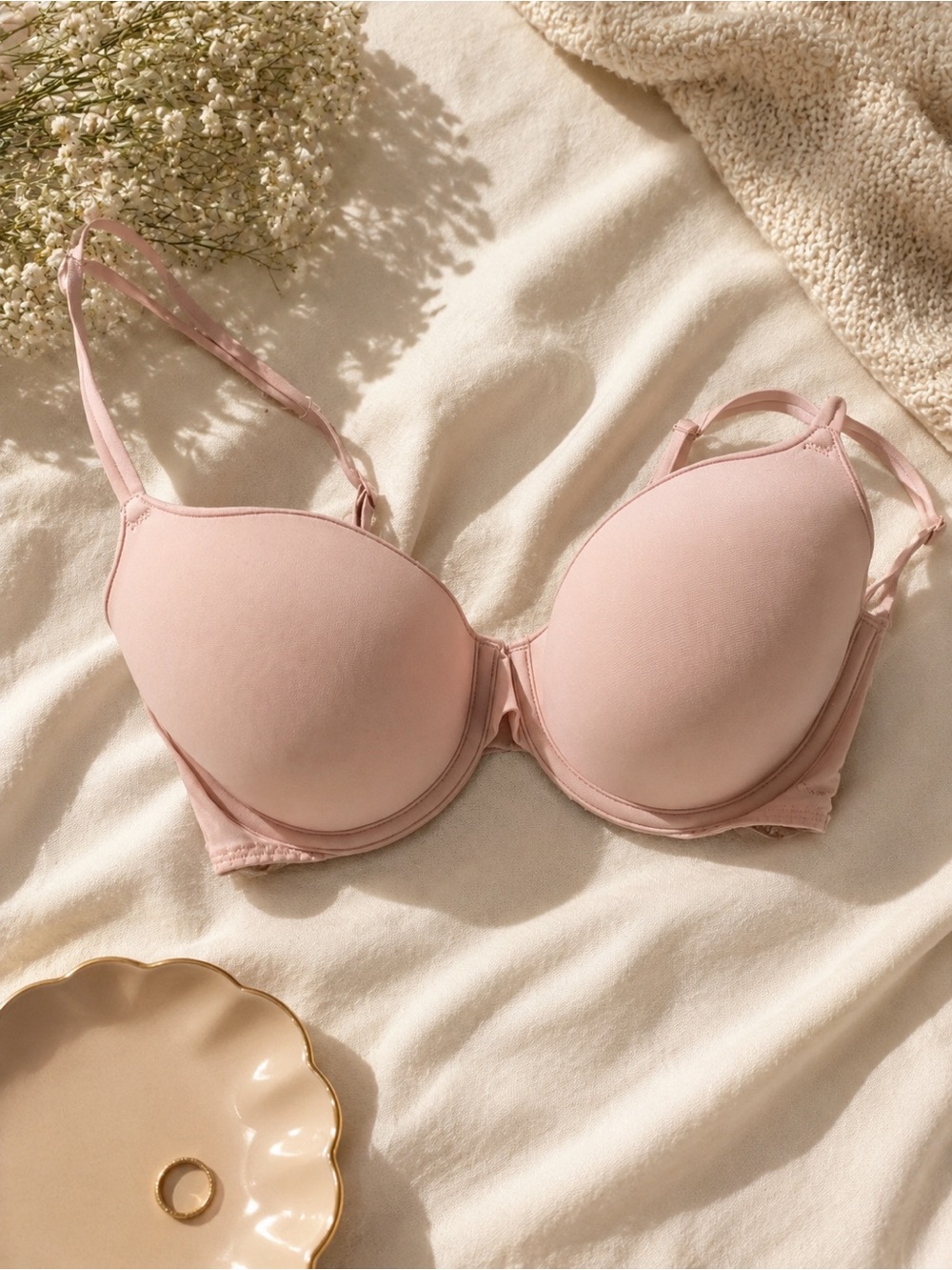 Calvin Klein Light Pink T-Shirt Bra